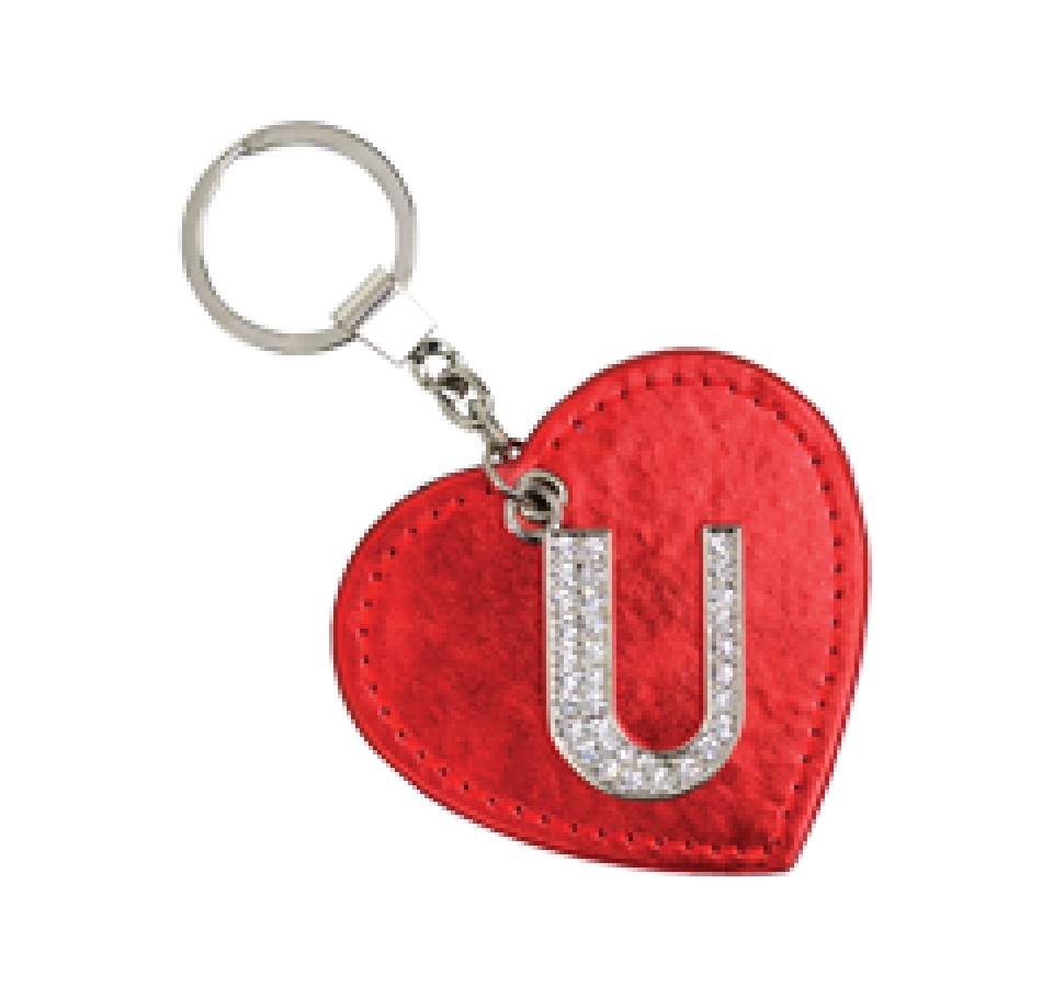 LLAVERO CON FORMA DE CORAZÓN Y PIEDRAS G227